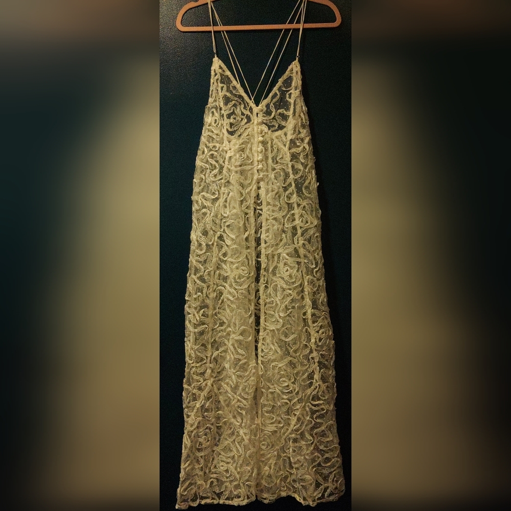 For Love And Lemons White Lace Maxi Dress For Layering New With Tag